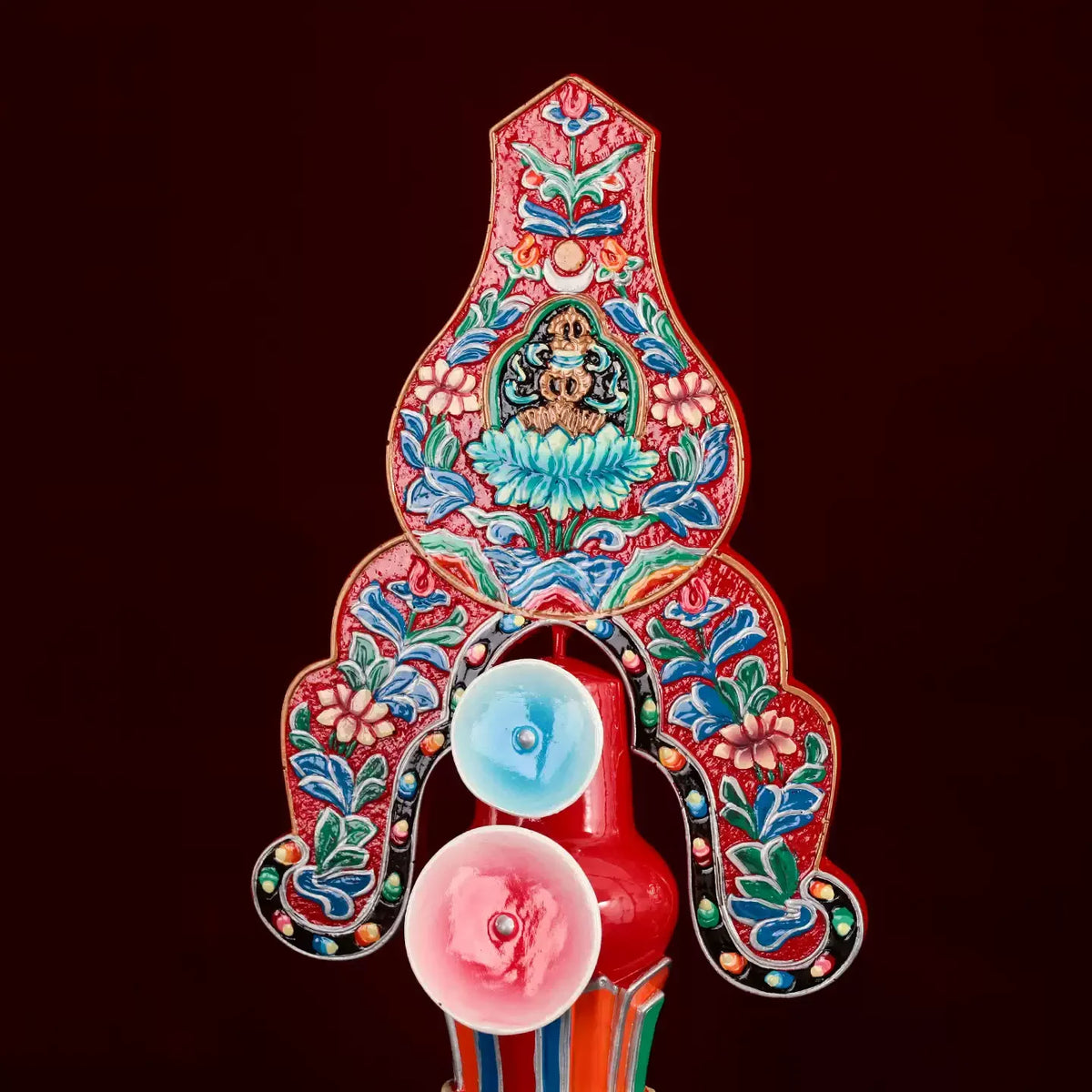 Nepali Resin Painted Dharma Doma Statue