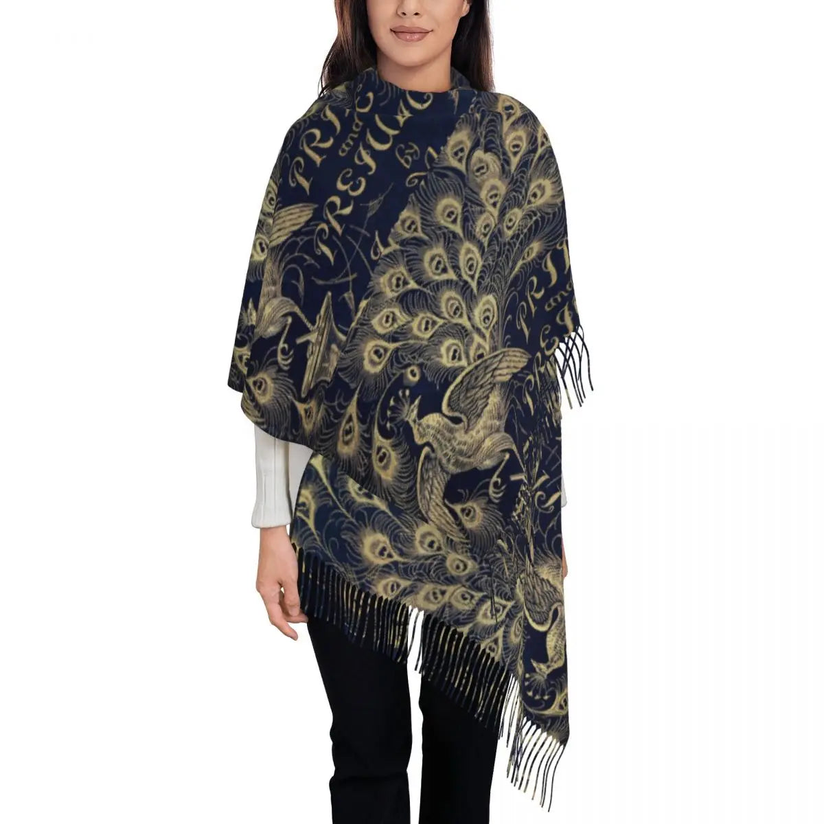 Ladies Long Peacock Cute And Beautiful Scarves