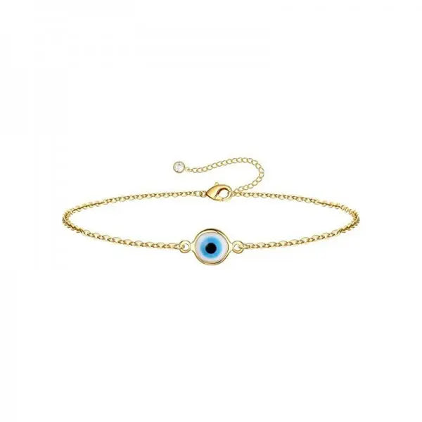 Gold Zircon Evil Eye