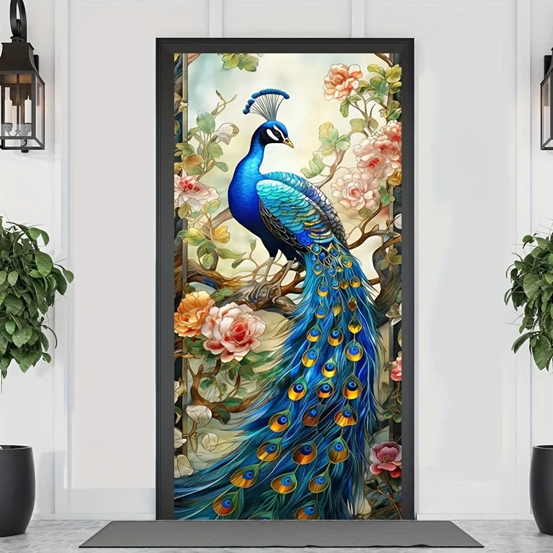Peacock door cover signs Background0