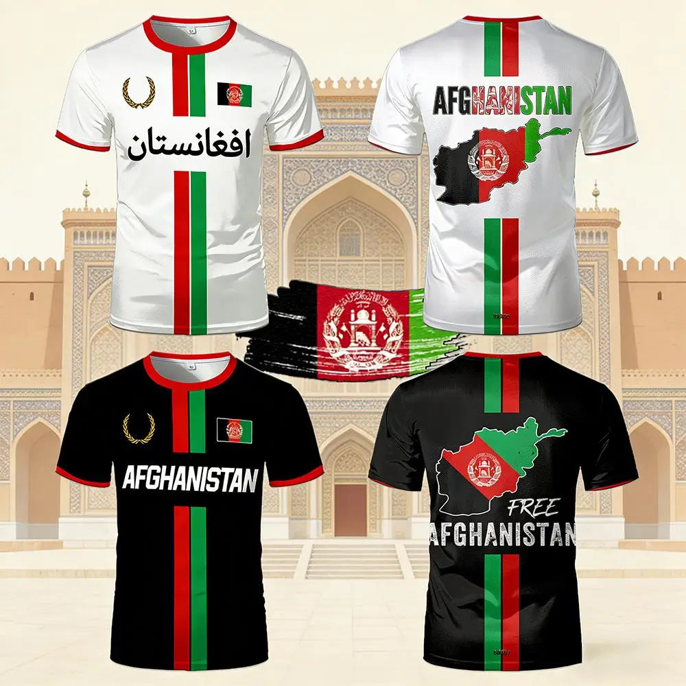 Afghanistan Style Sports football T-shirt