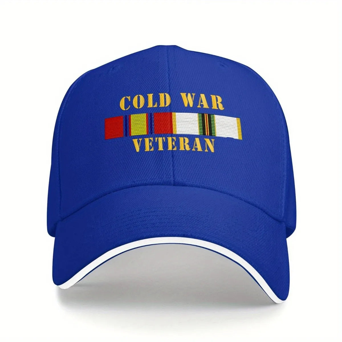 Cold War Veteran Military Ribbon Embroidered Baseball Cap