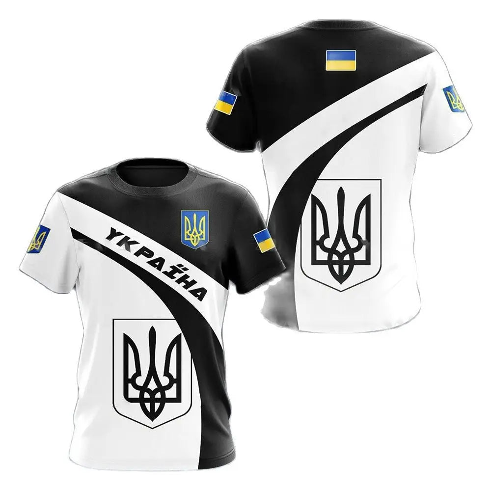 Ukraine Flag Camo Printed 3D