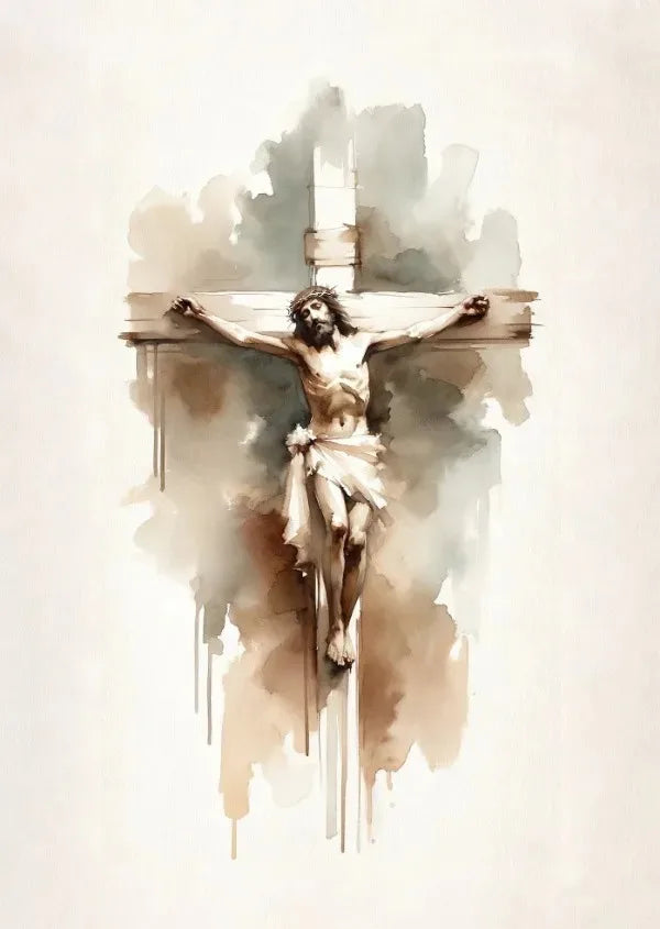 Jesus Sketch Canvas Posters