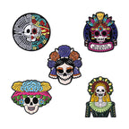 La Calavera Catrina Mexico Day Of The Dead Enamel Pins