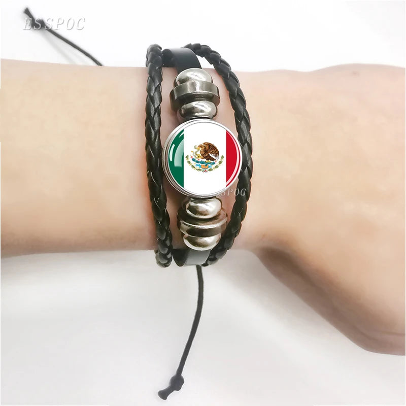 Mexico Flag Bracelets
