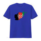 Afghanistan Flag Map Design T Shirt