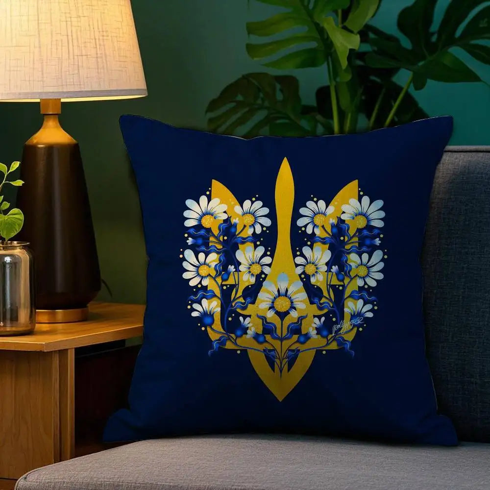 Ukraine Flag Aesthetic Pillow Case