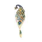 3D Peacock Brooch