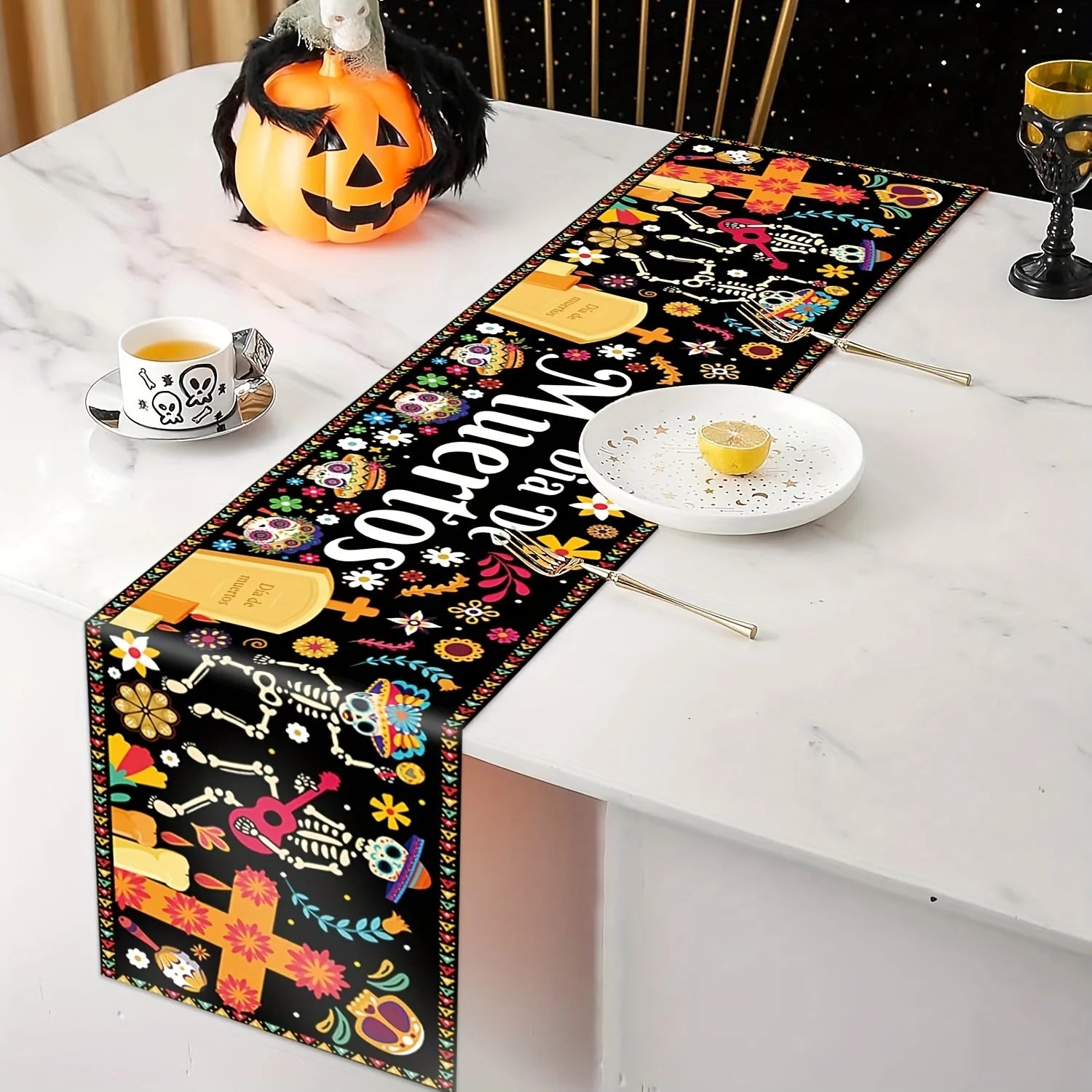 1 Piece of Mexican Day of the Dead Themed Table