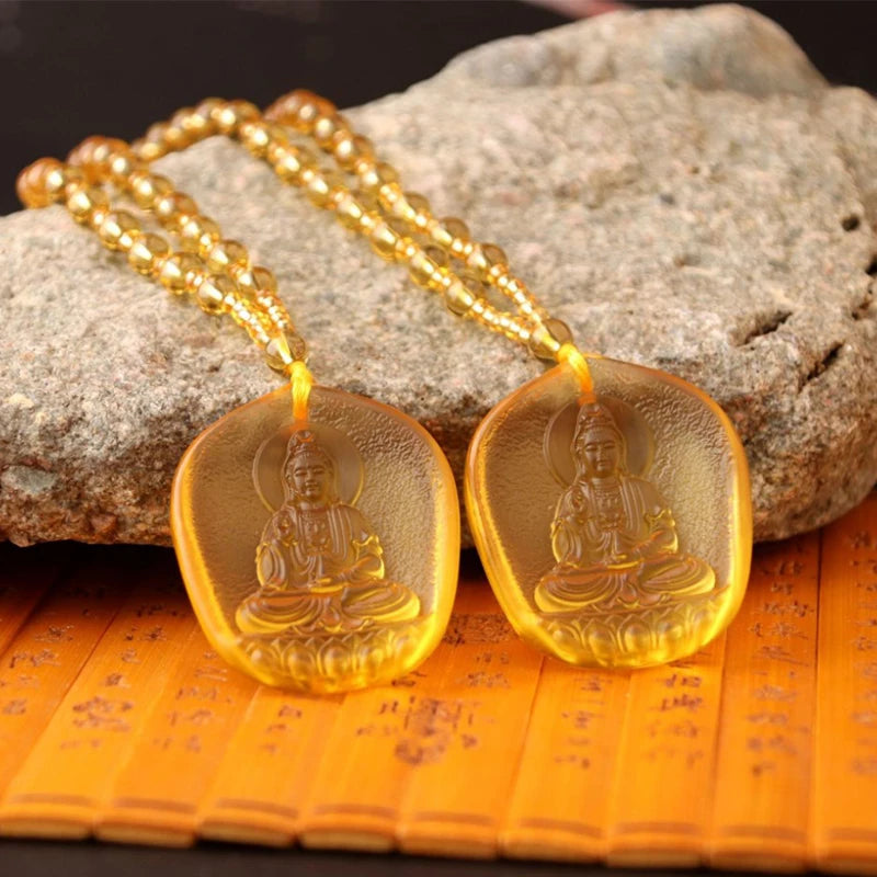 Handmade Necklace Nepal Buddhist Mala Stone Beads