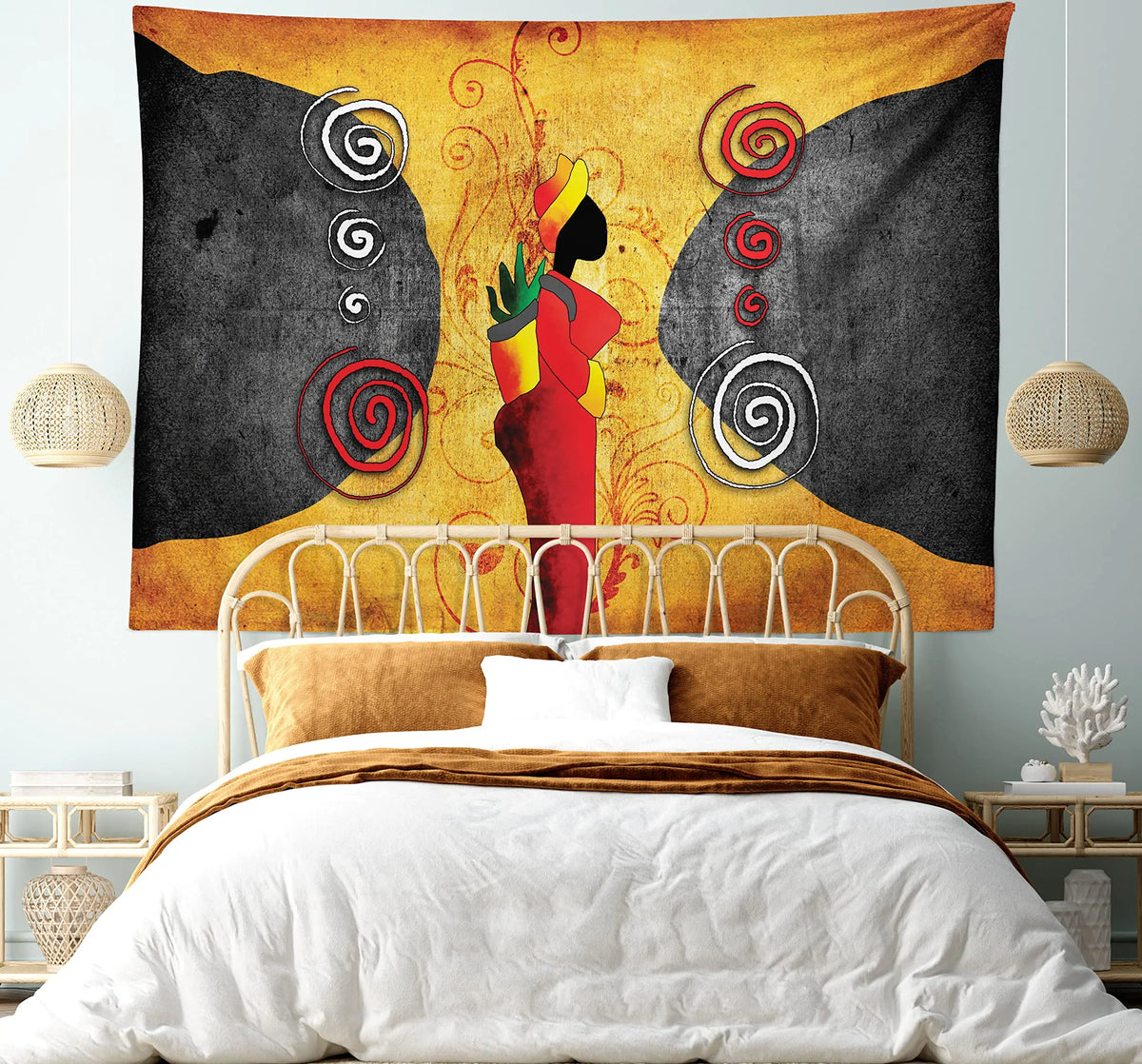 African Tapestry Wall Hanging Decor