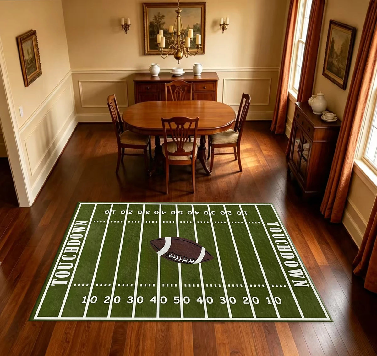 Football Field Rug