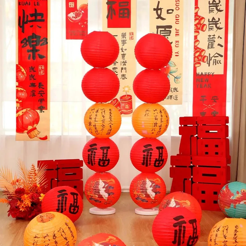 Paper Lantern Hanging Decorations Mid- Autumn Festival