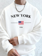 New York USA Flag  Fleece Hoodies Sport