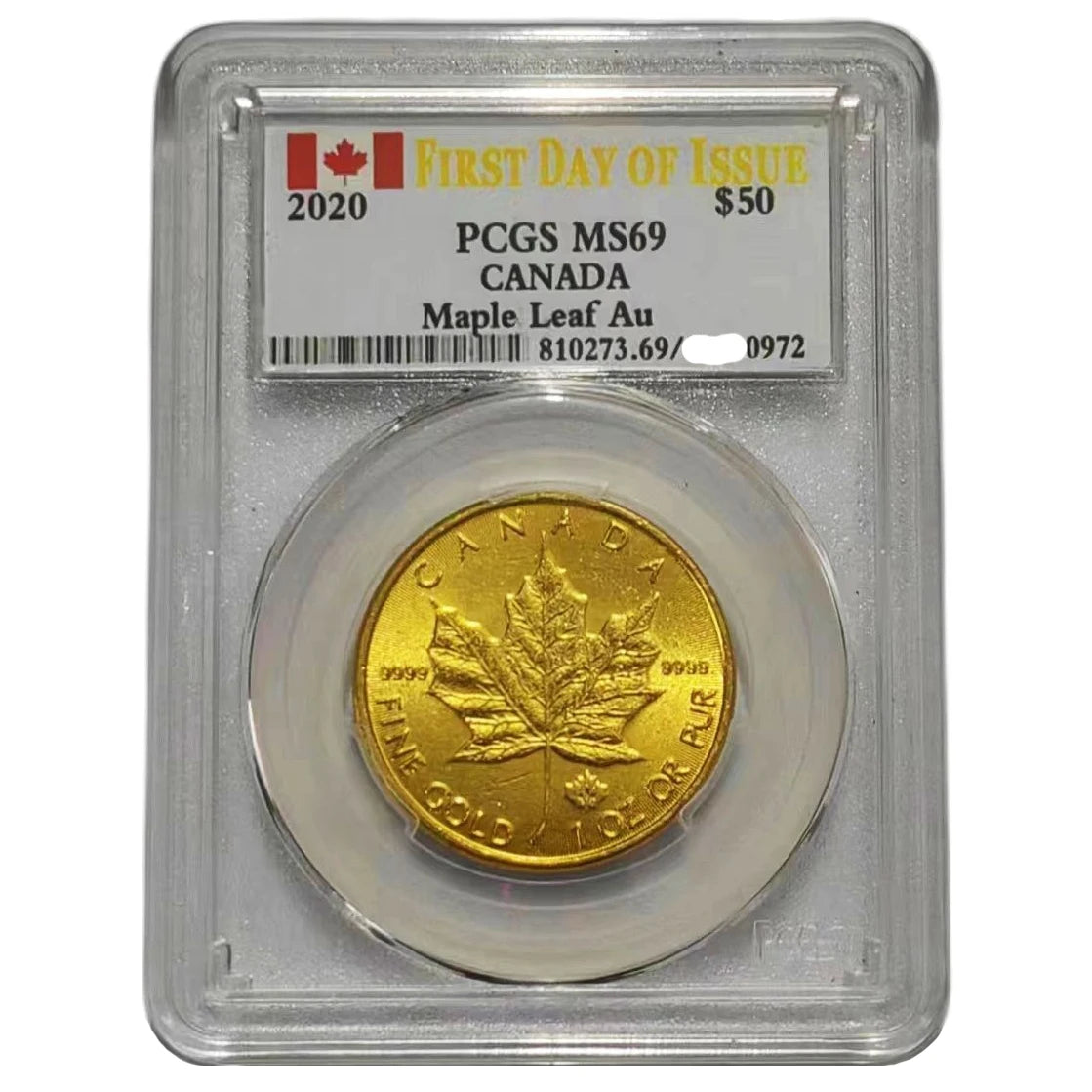 2020 Canada $50 Coin - 24k Gold Plated Tungsten Coins - High Quality Sealed Collection Coin - No Magnetic