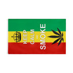 Peace Symbol Rasta Peace Flag