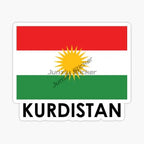 KURDISTAN Flag Car Stickers