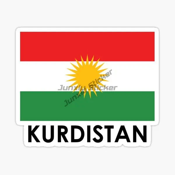 KURDISTAN Flag Car Stickers