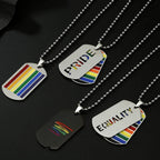 Stainless Steel LGBT Gay Lesbian Love Pride Necklaces