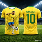 Neymar Jr #10 Brazil National Team Soccer Jersey T-Shirt