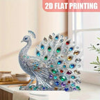 Gorgeous Crystal Peacock Figurine