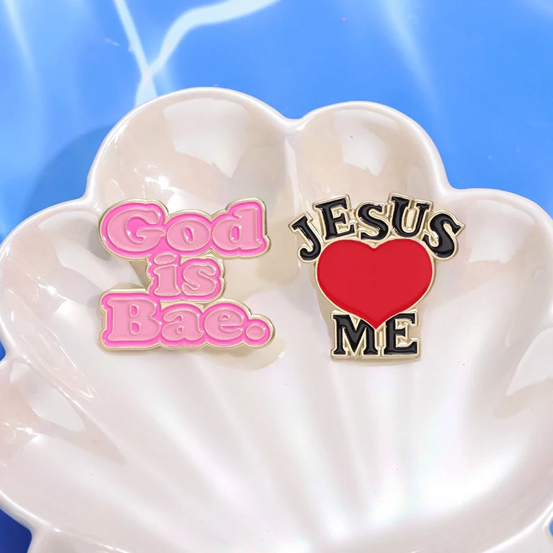 Jesus Love Me Collected Enamel Pins