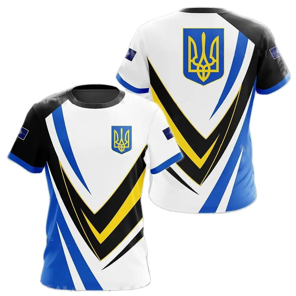 Ukraine Flag Camo Printed 3D