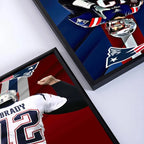 T-Tom Rugby B-Brady Poster Room Bar Cafe Decor Stickers Wall