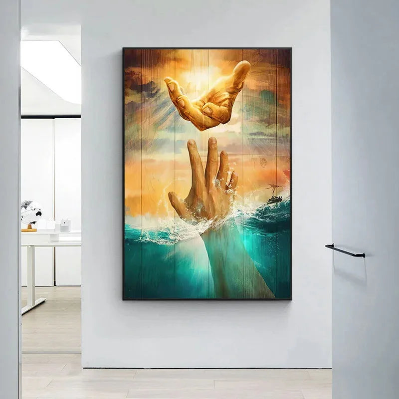 Jesus The Hand of God Canvas