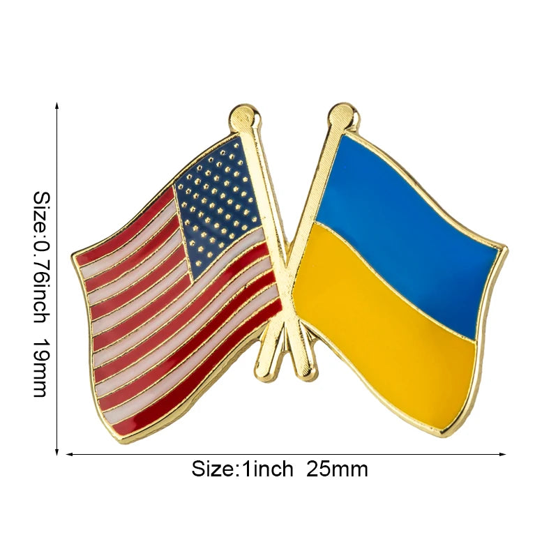 Ukraine Flag Laple Pin Badge