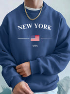 New York USA Flag  Fleece Hoodies Sport