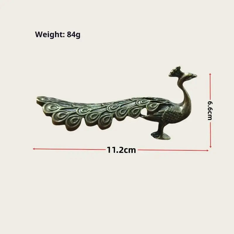 1Pcs Ornament Peacock Figure