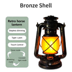 Retro Portable LED Horse Lantern Lamp Rechargeable