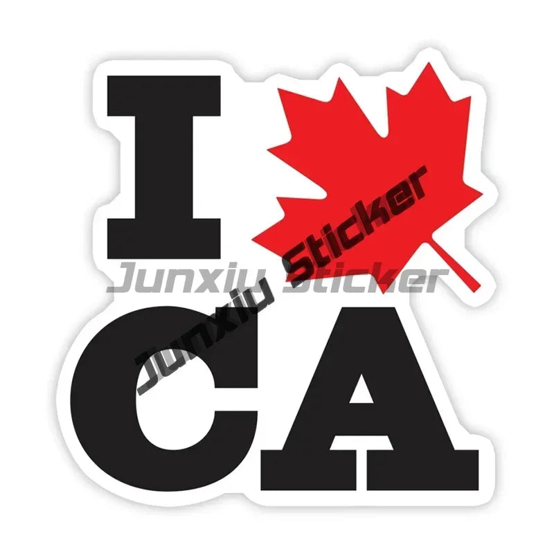 Canada Coat of Arms Emblem Sticker Niagara Falls Canada USA Ottawa Seal Sticker Round Flag Map for Car Laptop Fridge Accessories