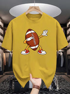 Mens Crew Neck T Shirt Dabbing American Football