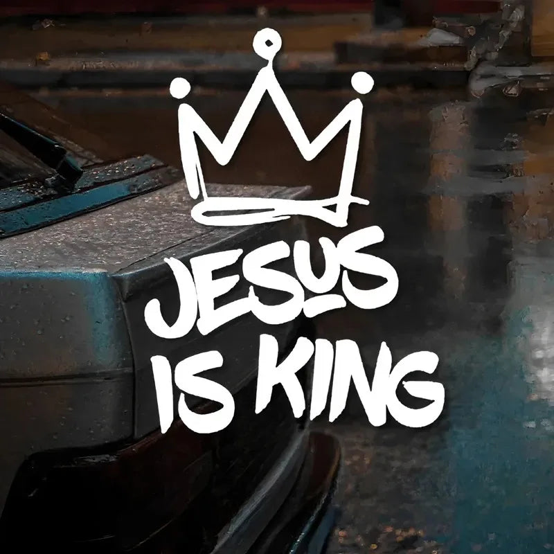 Jesus Is King Stickers