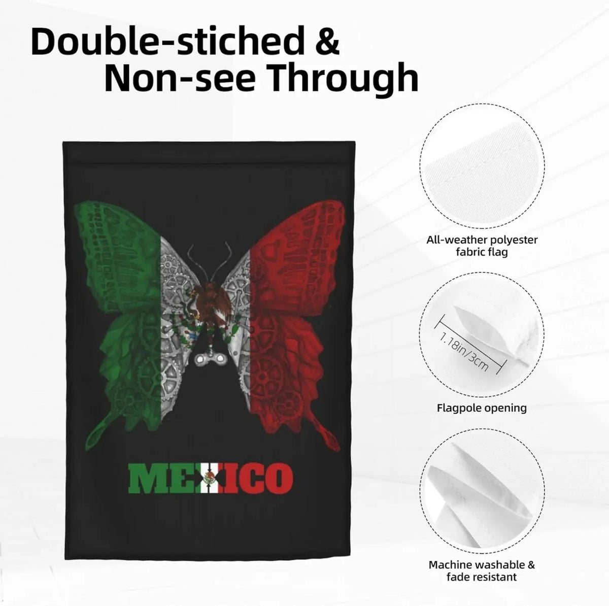 Vintage Butterfly Flag
