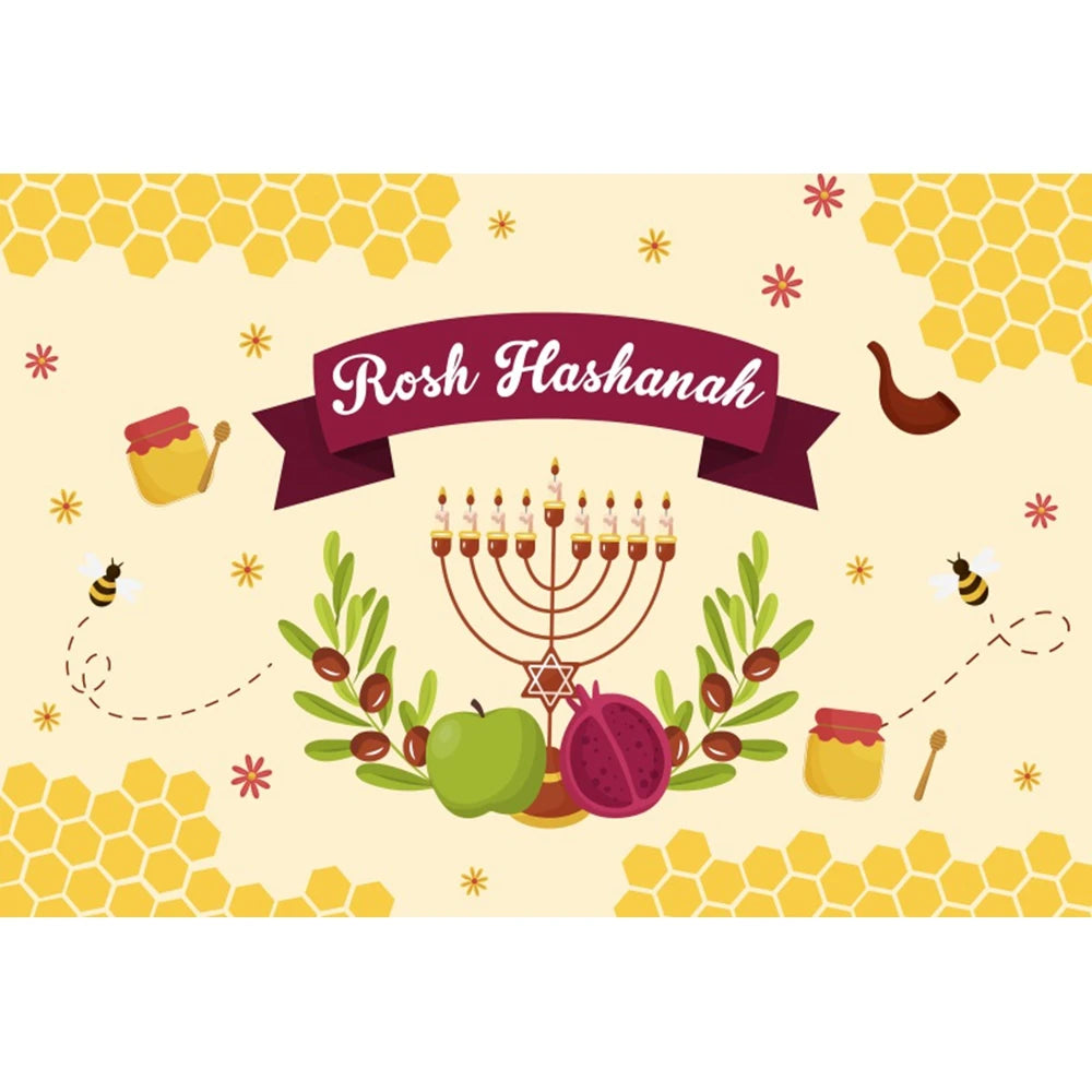 Happy Rosh Hashanah Photography Background