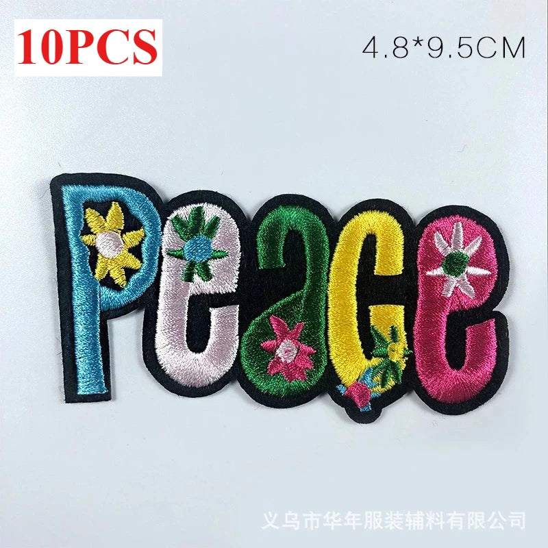 10PCS/BULK Embroidery Cloth ace Sticker