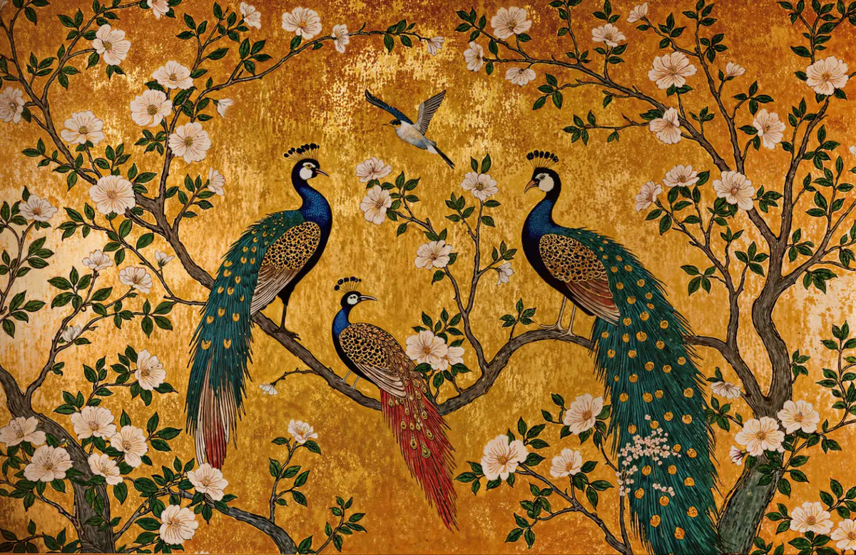 Peacock Mural Wallpaper
