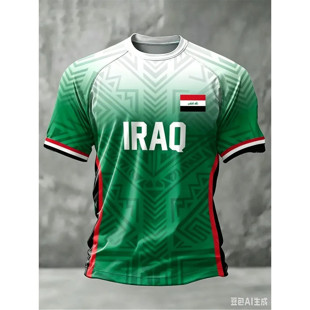 Iraq Men Football Fan T-shirt