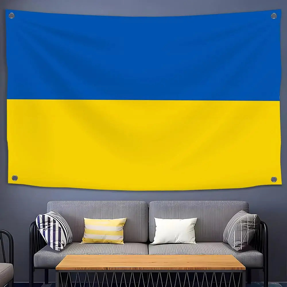 Ukraine Flags Large Wall Hanging