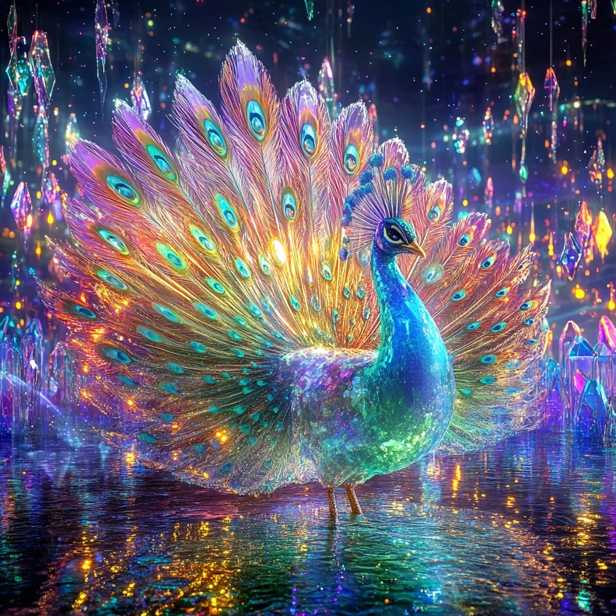 Peacock DIY Diamond Painting Complete Kit Decorative Paintings