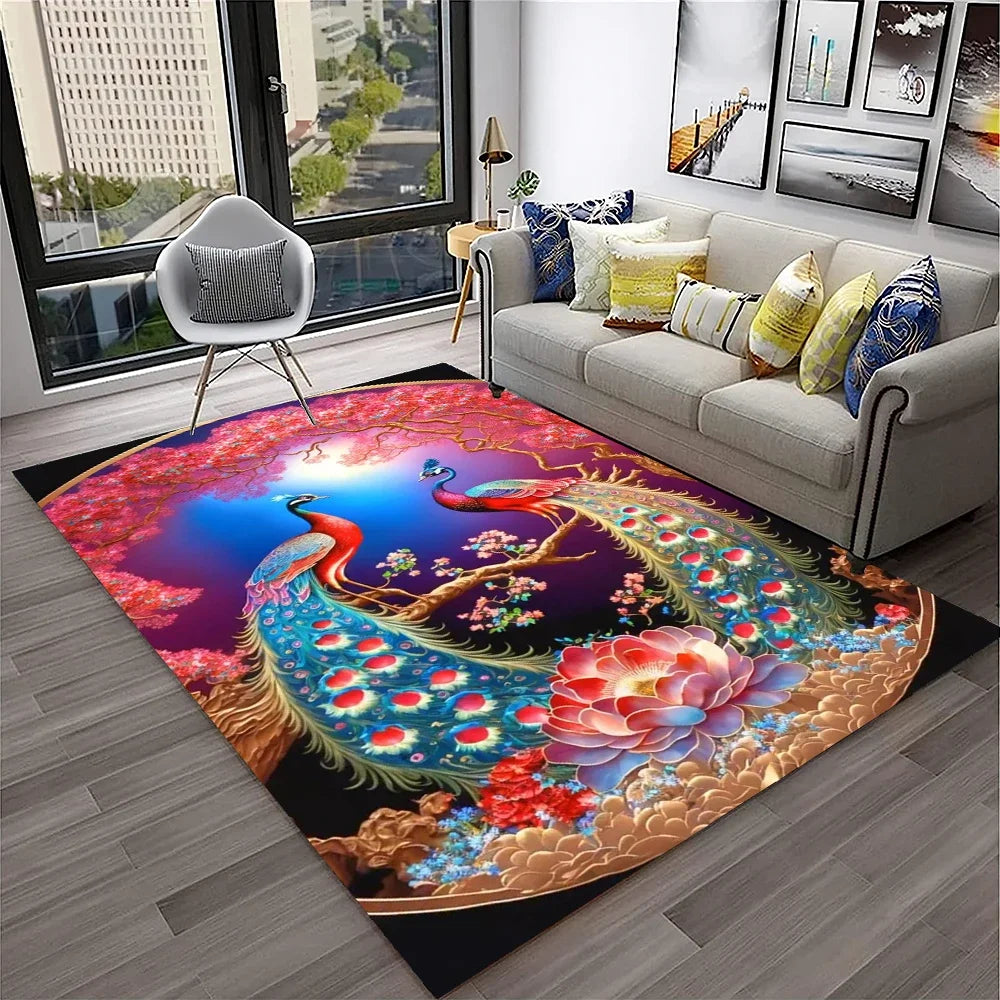 Peacock Rug Doormat