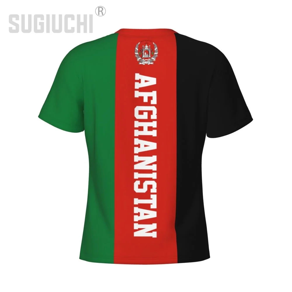 Tight Sports T-shirt Afghanistan Flag