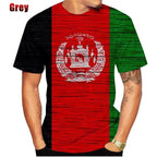 3D Print Afghanistan Flag T-Shirt