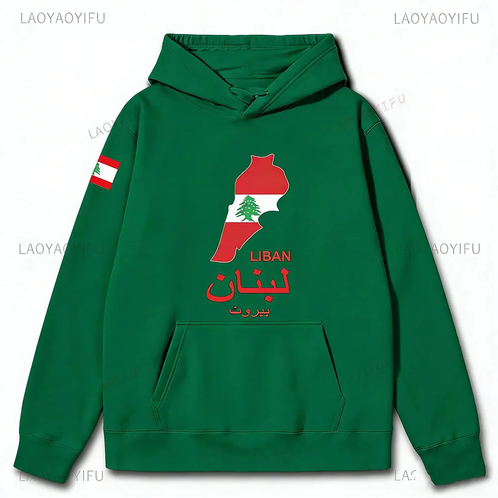 Lebanon Map Hoodie