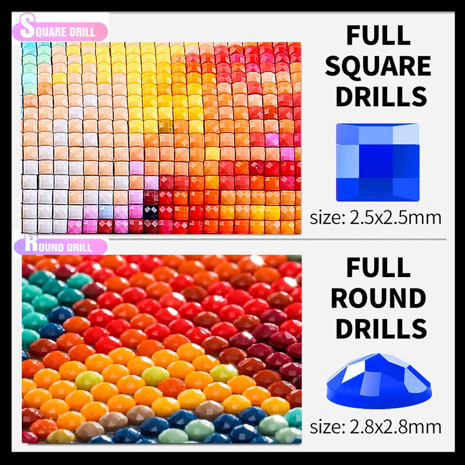 Color Peacock Scenery Diamond Painting Kit