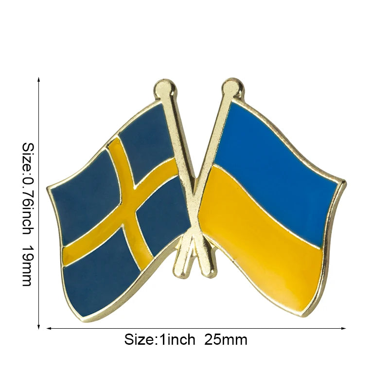 Ukraine Flag Laple Pin Badge